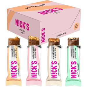 N!Ck'S Nicks Protein Bar Mix Box, Keto Snack Bars 4g Net Carbs, 15g Protein, 5g Collag N!Ck'S Nicks Protein Bar Mix Box, Keto Snack Bars 4g Net Carbs, 15g Protein, 5g Collag