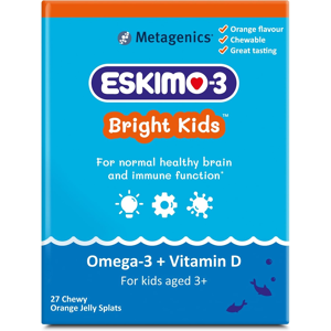 Midsona Eskimo-3 Bright Kids Fish Oil - Nutri Advanced - Jelly Splats 27 Servings Midsona Eskimo-3 Bright Kids Fish Oil - Nutri Advanced - Jelly Splats 27 Servings