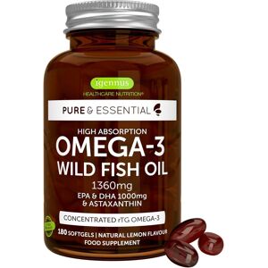 Igennus Omega-3 Wild Fish Oil & Astaxanthin, Highest Grade Triglyceride Rtg, Ifo Igennus Omega-3 Wild Fish Oil & Astaxanthin, Highest Grade Triglyceride Rtg, Ifo