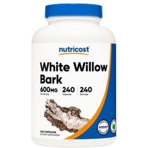 Nutricost White Willow Bark Capsules - 600 Mg - 240 Count Nutricost White Willow Bark Capsules - 600 Mg - 240 Count