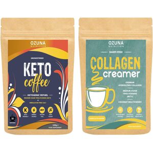 Ozuna Nutrition Keto Coffee & Collagen Creamer Bundle, Instant Bulletproof Ketogenic Refuel With Ozuna Nutrition Keto Coffee & Collagen Creamer Bundle, Instant Bulletproof Ketogenic Refuel With