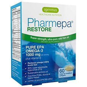 Igennus Healthcare Nutrition Pharmepa Restore 1000 Mg Pure Epa Omega 3 From Wild Fish Oil 1 Month Supply 60 Igennus Healthcare Nutrition Pharmepa Restore 1000 Mg Pure Epa Omega 3 From Wild Fish Oil 1 Month Supply 60
