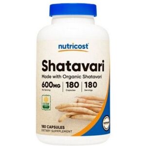 Organic Shatavari Capsules Mwo 600 Mg 180 Count By Nutricost Organic Shatavari Capsules Mwo 600 Mg 180 Count By Nutricost
