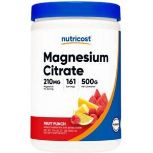 Nutricost Magnesium Citrate Powder Fruit Punch 500 Grams Nutricost Magnesium Citrate Powder Fruit Punch 500 Grams