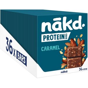 Nakd Caramel Protein Bar - Vegan - Gluten Free - Healthy Snack, 45g (Pack Of 36 Nakd Caramel Protein Bar - Vegan - Gluten Free - Healthy Snack, 45g (Pack Of 36