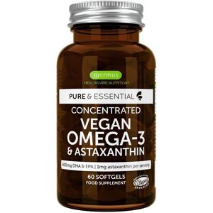 Igennus Healthcare Nutrition Pure & Essential Vegan Omega 3, Sustainable Algae Oil 1344mg, Dha & Epa 600mg, Igennus Healthcare Nutrition Pure & Essential Vegan Omega 3, Sustainable Algae Oil 1344mg, Dha & Epa 600mg,