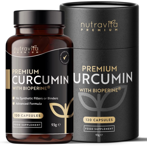Nutravita Premium Curcumin 95% Curcuminoids With Bioperine® - 120 High Strength Vegan Caps Nutravita Premium Curcumin 95% Curcuminoids With Bioperine® - 120 High Strength Vegan Caps