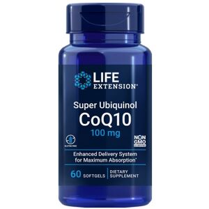 Life Extension Ubiquinol CoQ10 100mg - Heart & Cellular Support Life Extension Ubiquinol CoQ10 100mg - Heart & Cellular Support