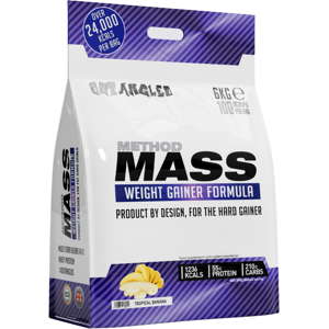 Outangled Method Mass 6kg Weight Gainer Whey Protein Powder Clean Muscle Growth Banana Outangled Method Mass 6kg Weight Gainer Whey Protein Powder Clean Muscle Growth Banana