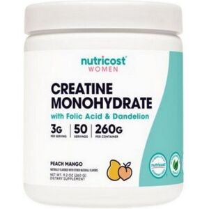 Nutricost Creatine Monohydrate For Women Peach Mango 50 Servings Nutricost Creatine Monohydrate For Women Peach Mango 50 Servings