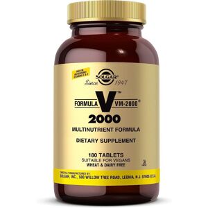 Solgar Formula Vm-2000 Tablets - 180 Tablets - Multivitamin And Mineral Formula Solgar Formula Vm-2000 Tablets - 180 Tablets - Multivitamin And Mineral Formula