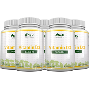 Nu U Nutrition 5xnu U Nutriton Vitamin D3 10000iu High Strength 365 Softgel Capsules 5 Bottles Nu U Nutrition 5xnu U Nutriton Vitamin D3 10000iu High Strength 365 Softgel Capsules 5 Bottles