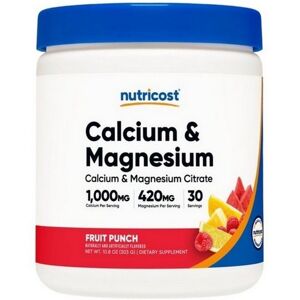Nutricost Calcium Citrate Magnesium Citrate Powder Fruit Punch - 30 Servings Nutricost Calcium Citrate Magnesium Citrate Powder Fruit Punch - 30 Servings