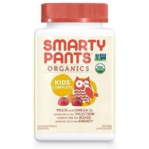 SmartyPants Organic Kids Multivitamins & Omega Gummies - Mixed Berry & Cherry - 120 Gummies SmartyPants Organic Kids Multivitamins & Omega Gummies - Mixed Berry & Cherry - 120 Gummies