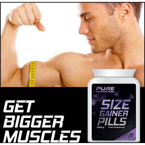 Pure Nutrition Size Gainer Pills – Weight Gainer Pill Get Bigger Muscles Bulking Pure Nutrition Size Gainer Pills – Weight Gainer Pill Get Bigger Muscles Bulking
