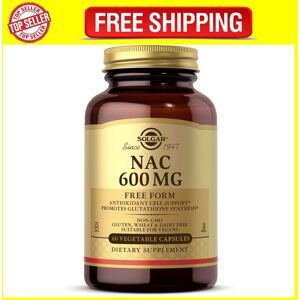 Solgar Nac (N-Acetyl-L-Cysteine) 600 Mg Vegetable Capsules - Pack Of 60 -... Solgar Nac (N-Acetyl-L-Cysteine) 600 Mg Vegetable Capsules - Pack Of 60 -...