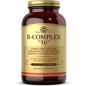 Solgar Vitamin B-Complex 50'' Vegetable Capsules - Pack Of 250 - High Potency - Solgar Vitamin B-Complex 50'' Vegetable Capsules - Pack Of 250 - High Potency -