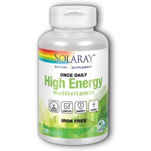 Once Daily High Energy Iron-Free 120 Caps By Solaray Once Daily High Energy Iron-Free 120 Caps By Solaray