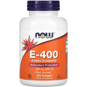 Now Foods Vitamin E-400 D-Alpha Tocopheryl - 250 Softgels Now Foods Vitamin E-400 D-Alpha Tocopheryl - 250 Softgels