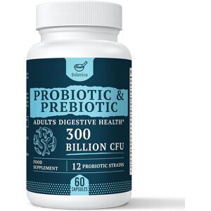 Solavica 300 Billion Cfu Probiotics For Digestive Gut & Immune Health, Advanced Strength Solavica 300 Billion Cfu Probiotics For Digestive Gut & Immune Health, Advanced Strength