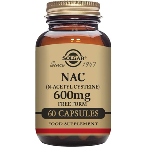Solgar Nac (N-Acetyl-L-Cysteine) 600 Mg Vegetable Capsules - Pack Of 60 - Health Solgar Nac (N-Acetyl-L-Cysteine) 600 Mg Vegetable Capsules - Pack Of 60 - Health