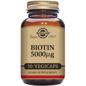 Solgar Biotin 5000 Mcg Vegetable Capsules - Pack Of 50 - Packaging May Vary Solgar Biotin 5000 Mcg Vegetable Capsules - Pack Of 50 - Packaging May Vary