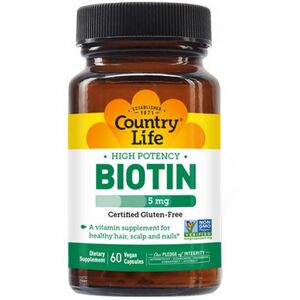 Country Life Biotin High Potency Vegetarian - Vitamins Country Life Biotin High Potency Vegetarian - Vitamins