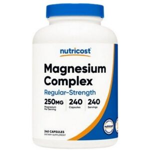 Nutricost Magnesium Complex Capsules Regular Strength 240 Count Nutricost Magnesium Complex Capsules Regular Strength 240 Count