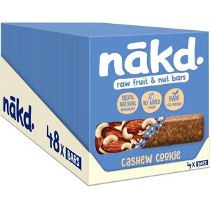 Nakd Cashew Cookie Natural Fruit & Nut Bars - Vegan - Healthy Snack - Gluten Fr Nakd Cashew Cookie Natural Fruit & Nut Bars - Vegan - Healthy Snack - Gluten Fr