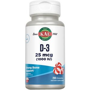 D-3 Chewable 1,000 Iu 200 Chews By Kal D-3 Chewable 1,000 Iu 200 Chews By Kal