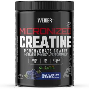 Weider Micronized Creatine Monohydrate Powder (300g) Blue Raspberry Bubble Gum Weider Micronized Creatine Monohydrate Powder (300g) Blue Raspberry Bubble Gum