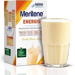 Meritene Energis Vanilla Protein Shake 30g Powder Sachets, Pack Of 15 Nutri Meritene Energis Vanilla Protein Shake 30g Powder Sachets, Pack Of 15 Nutri