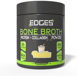 Edges Bone Broth Protein Powder - Vanilla Flavoured - 100% Grass-Fed, Rich In Protein Edges Bone Broth Protein Powder - Vanilla Flavoured - 100% Grass-Fed, Rich In Protein