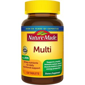 Nature Made Multi, Adult Multivitamin, With Iron, 130 Tablets Nature Made Multi, Adult Multivitamin, With Iron, 130 Tablets