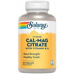 Solaray Calcium And Magnesium Citrate With Vitamin D2 180 Veget Solaray Calcium And Magnesium Citrate With Vitamin D2 180 Veget