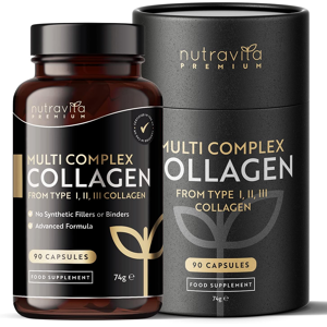 Nutravita Premium Multi Collagen Protein Capsules With Type I, Ii, Iii - Includes Hydrolys Nutravita Premium Multi Collagen Protein Capsules With Type I, Ii, Iii - Includes Hydrolys
