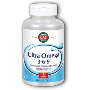Kal Ultra Omega 3-6-9 - Dietary Supplement - 100 Softgels Kal Ultra Omega 3-6-9 - Dietary Supplement - 100 Softgels