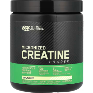 Optimum Nutrition, Micronized Creatine Powder, Unflavored, 300 G, Exp: 07/2027 Optimum Nutrition, Micronized Creatine Powder, Unflavored, 300 G, Exp: 07/2027