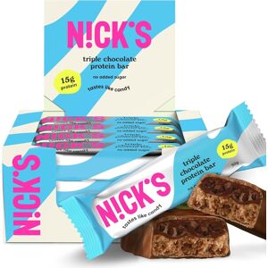 N!Ck'S Nicks Keto Protein Bar Triple Chocolate, 15 G Protein, 209 Calories, Low Carb S N!Ck'S Nicks Keto Protein Bar Triple Chocolate, 15 G Protein, 209 Calories, Low Carb S