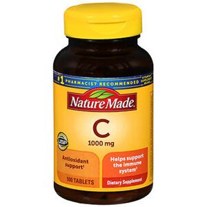 Nature Made Vitamin C 1000mg - Supports Immune System - 100 Tablets Nature Made Vitamin C 1000mg - Supports Immune System - 100 Tablets