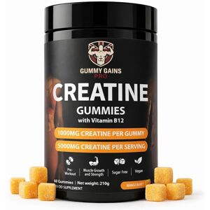 Gummy Gains Pro Creatine Gummies 5000mg Per Serving (Micronised Creatine Monohydrate) – Vegan... Gummy Gains Pro Creatine Gummies 5000mg Per Serving (Micronised Creatine Monohydrate) – Vegan...
