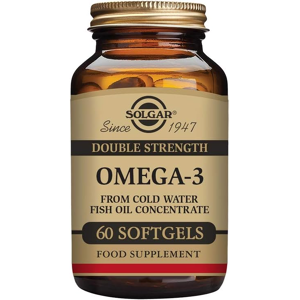 Solgar Omega-3 Double Strength Softgels - 60 Count (Pack Of 1) - For A Healthy H Solgar Omega-3 Double Strength Softgels - 60 Count (Pack Of 1) - For A Healthy H