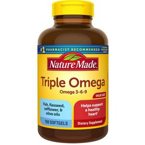 Triple Omega 3-6-9 150 Liquid Softgels By Nature Made Triple Omega 3-6-9 150 Liquid Softgels By Nature Made