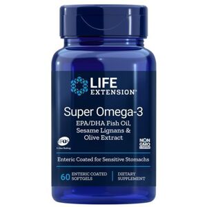 Life Extension Super Omega-3 EPA/DHA Fish Oil - 60 Enteric Coated Softgels Life Extension Super Omega-3 EPA/DHA Fish Oil - 60 Enteric Coated Softgels