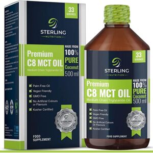 Sterling Nutrition Premium 99.7% Pure C8 Mct Oil – 100% Pure Coconut - Boosts Ketones 3x More Th Sterling Nutrition Premium 99.7% Pure C8 Mct Oil – 100% Pure Coconut - Boosts Ketones 3x More Th