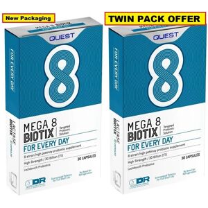 Garmin Quest Mega 8 Biotix - Probiotic - 30 Billion, 8 Strain - 90 Caps - Exp 2027 Garmin Quest Mega 8 Biotix - Probiotic - 30 Billion, 8 Strain - 90 Caps - Exp 2027
