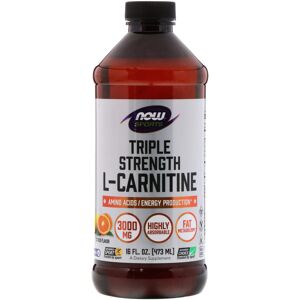 NOW Foods L-Carnitine Liquid - Citrus - 3000 mg - Dietary Supplement NOW Foods L-Carnitine Liquid - Citrus - 3000 mg - Dietary Supplement