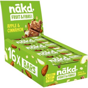 Nakd Apple & Cinnamon Fruit & Fibre Bar - Vegan - Gluten Free - Healthy Snack, Nakd Apple & Cinnamon Fruit & Fibre Bar - Vegan - Gluten Free - Healthy Snack,