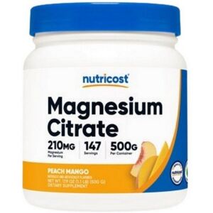 Nutricost Magnesium Citrate Peach Mango - Dietary Supplement Nutricost Magnesium Citrate Peach Mango - Dietary Supplement