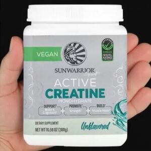 Sunwarrior, Sport, Active Creatine Monohydrate, Unflavored, 10.58 Oz (300 G) Sunwarrior, Sport, Active Creatine Monohydrate, Unflavored, 10.58 Oz (300 G)